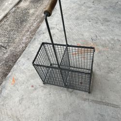 2 Bottle Wine Caddy Basket