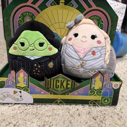 Wicked alphabet and Glenda Squishmallows