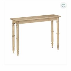 Solid wood entry table