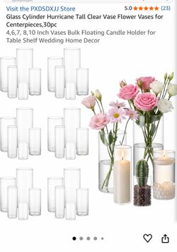 Cylinder vases