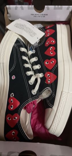 Cdg converse low top Size 8 Men Size 10 Women