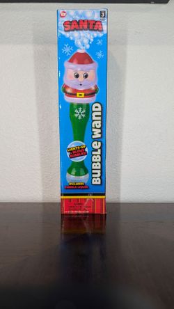 Santa Light-Up Bubble Wand Toy
