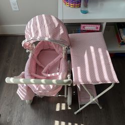 Baby Carriage And Changing Table/bath