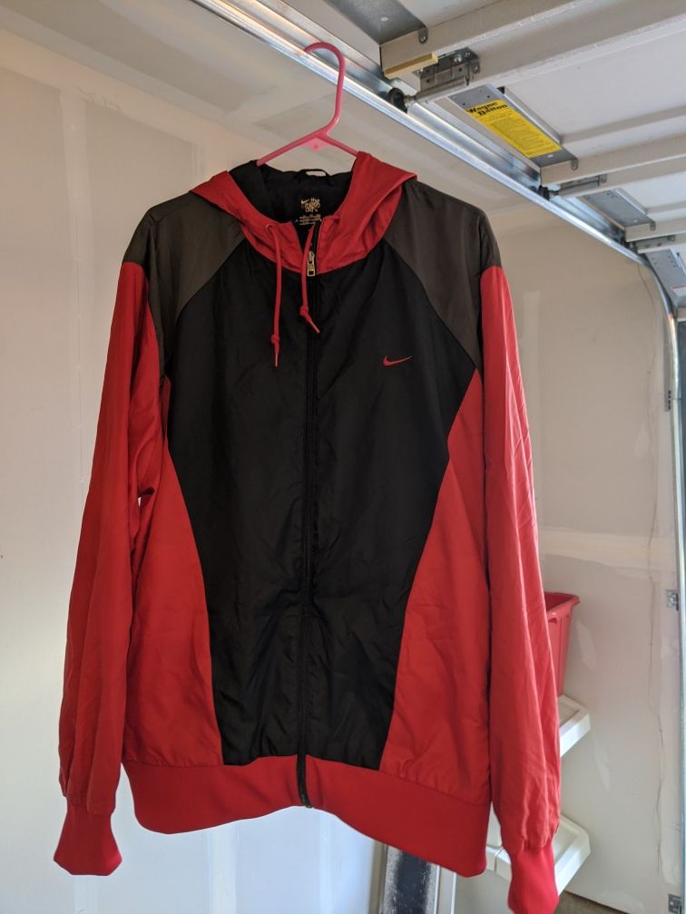 Nike red windbreaker from 2010