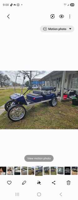 Lifted golf cart