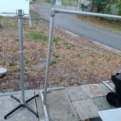 2   Steel Coat Racks 