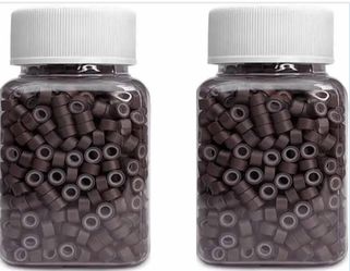 1000 Pcs Silicone Beads for Hair Extensions