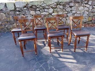 Set Of 6 Tall Kitchen Chairs