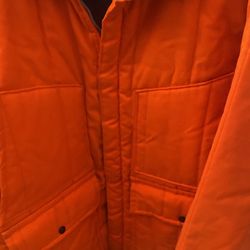 vintage walls orange hunting jacket