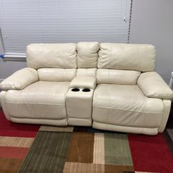 $300 Leather Reclining Loveseat