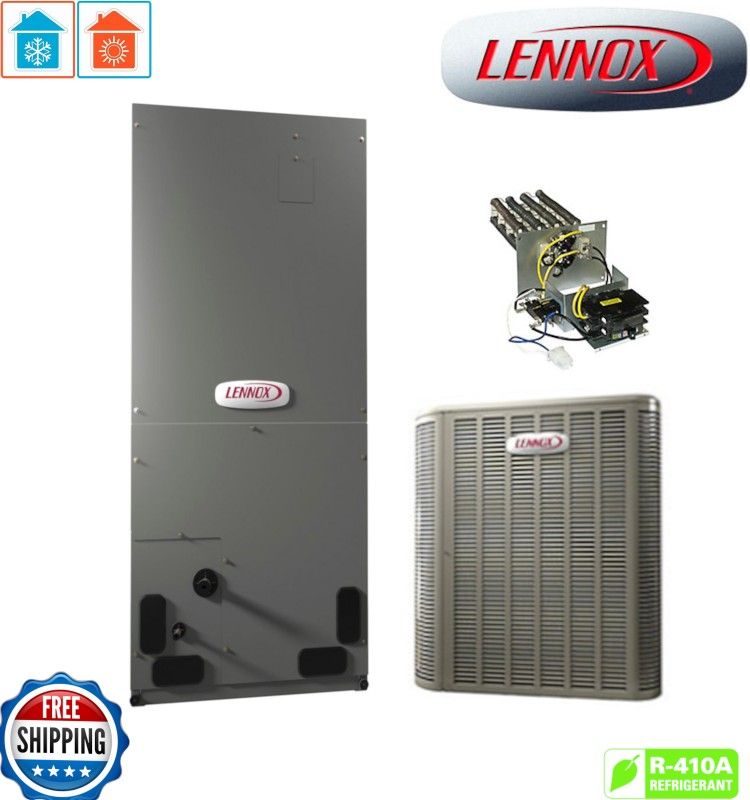 Lennox ML14XP1 Heat Pump System Bundle W/ Heat Pump, ECM Air Handler with TXV, and Circuit Breaker Aux. Heat Kit! *All Sizes available*