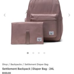 Herschel Settlement Backpack | Diaper Bag - 24L