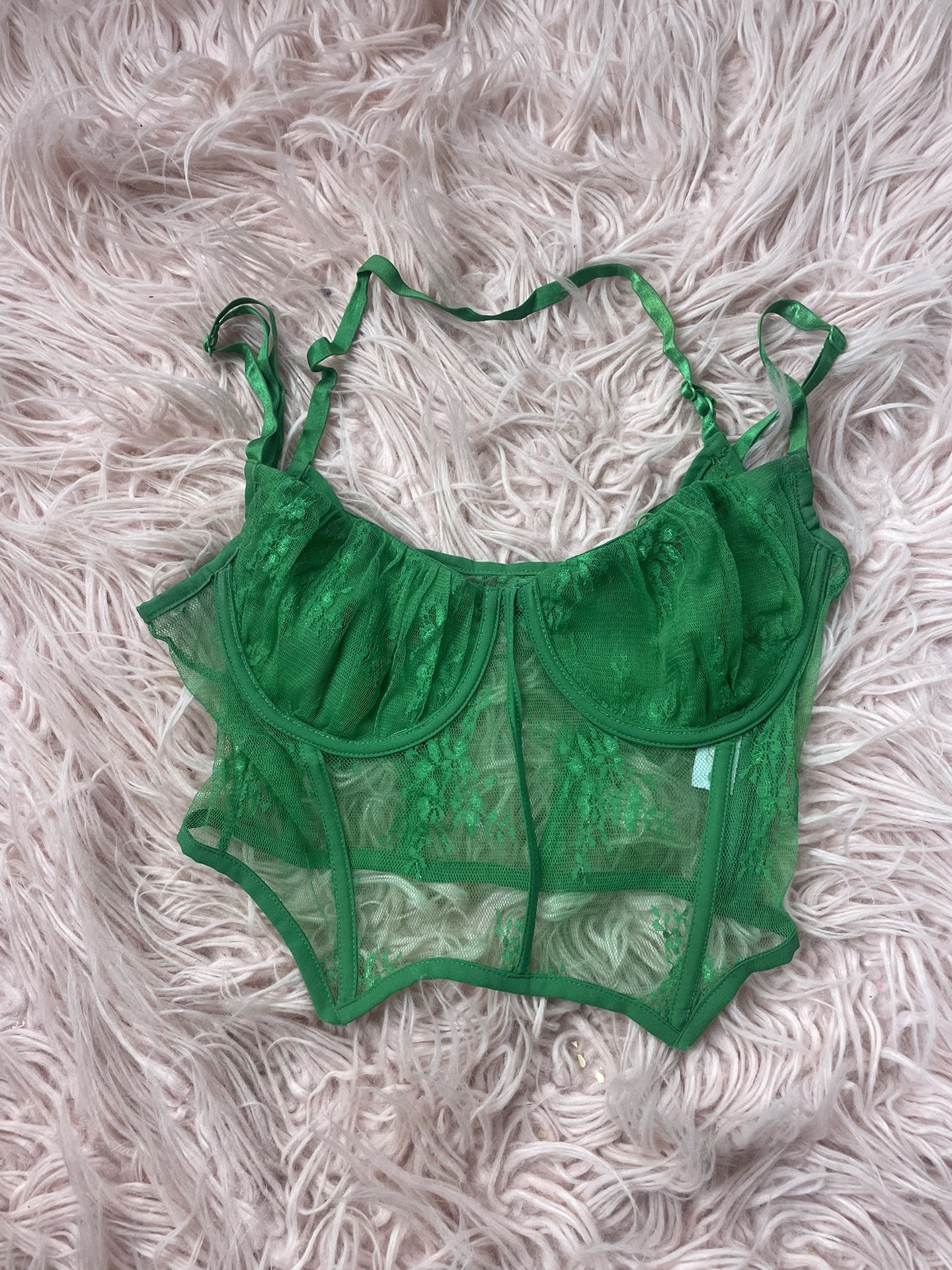 green floral printed corset top