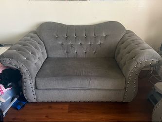 Glam tufted sofa