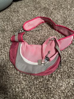 Pink dog carrier