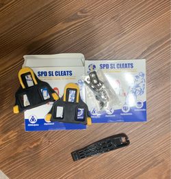 New road bike pedal spd-sl cleats 2pair/4 total