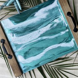 Beautiful Resin Tray Nice Gift For Mothers Day 