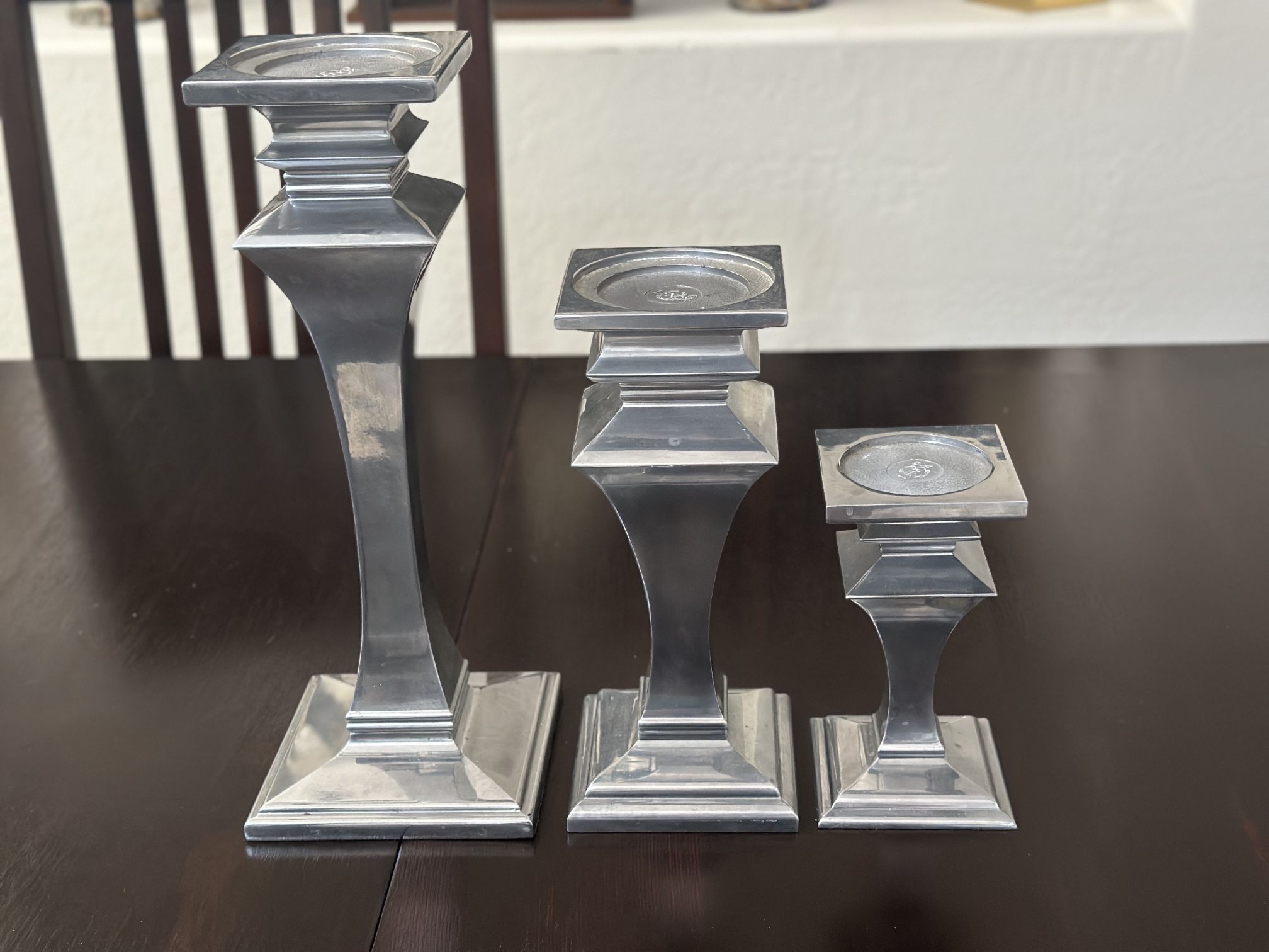 Candle Holders. Set Of Three By Lenox
