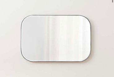 Crate and Barrel Mirror, Silver Edged 24x36