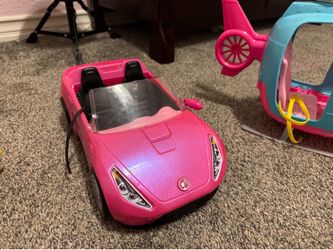 Barbie car and tractor