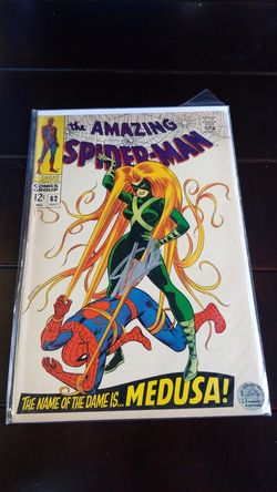 Amazing spiderman # 62 silverage comic signed