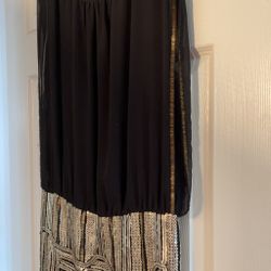 Black And Gold Short Dress