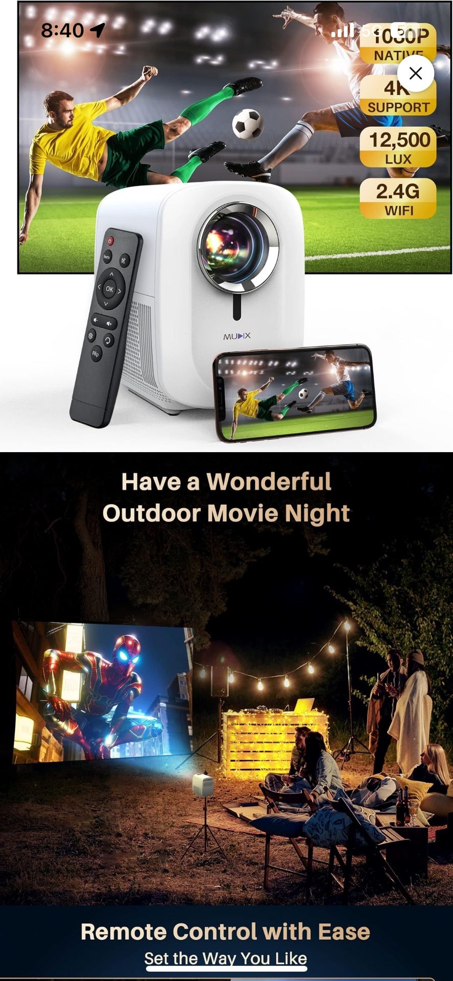 MUDIX Video Projector