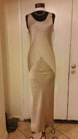 Calvin Klein long silk dress gown
