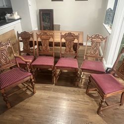 Antique Jacobean Dining Set