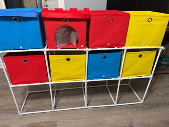 Kids bin storage unit