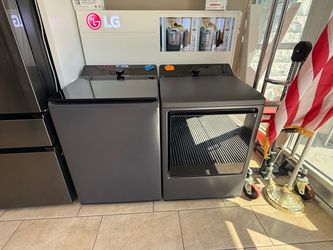 LG Top Load Washer & Front Load Dryer