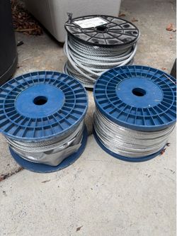 Aircraft cable, galvanized wire rope.