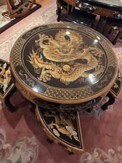 Vintage Chinese Tea Table