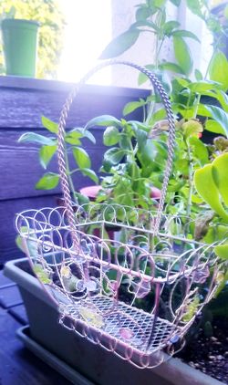 Flower Metal Basket