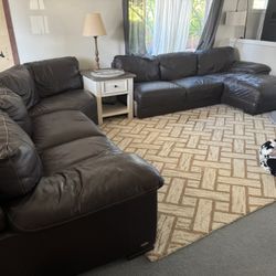 Leather Sectional -MUST GO