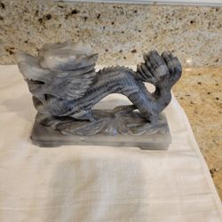 Artwork Carved Chinese Piece (Sm Chip On 1 Ear)