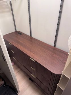 dark wood dresser must go