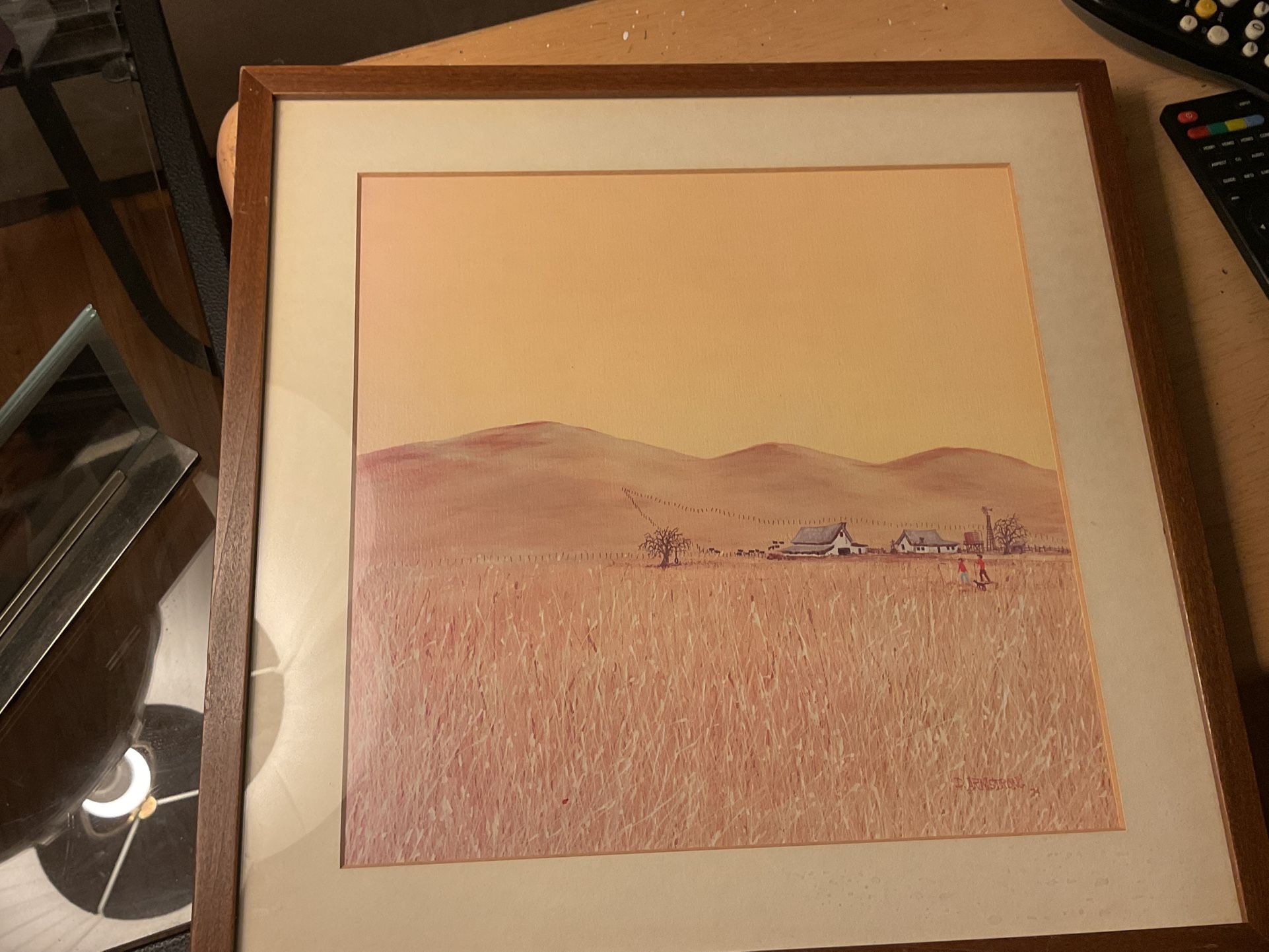 VTG SIGNED FRAMED WALL ART