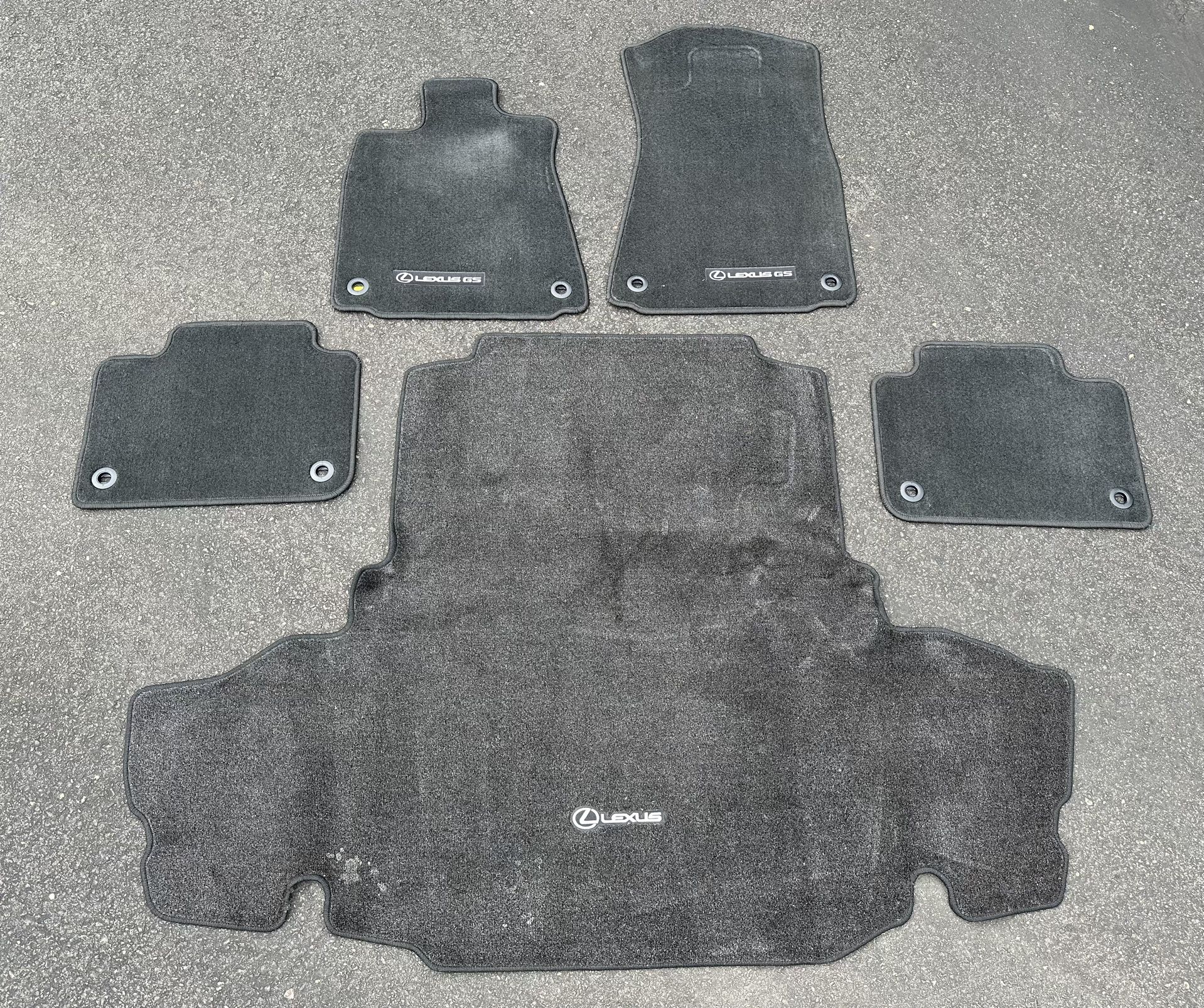 5pc Carpet Floor Car Mats [Black] [Lexus GS]