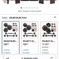 Adjustable Dumbbells 