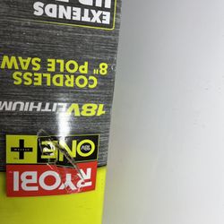 Cordless Pole Saw 18V Lithium-Ion Chain Tool-Less Tensioning Battery/Charger