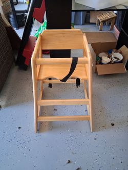 Wooden high chair