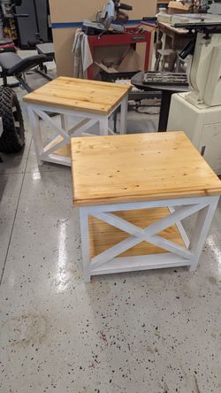 2 Farmhouse End Tables