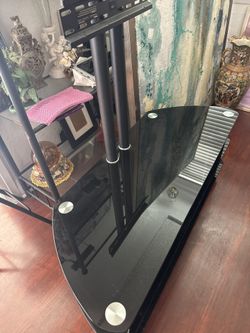 Tv Stand Glass With Back Mount