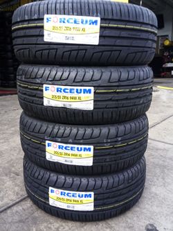4 NEW TIRES P205/55R16 FORCEUM