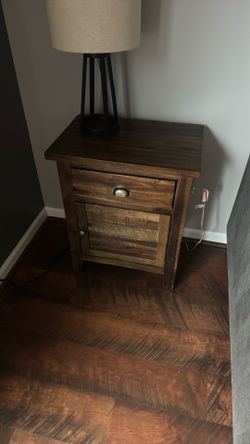 Wood End Table