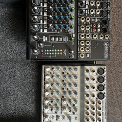 2 MIXERS Mackie Y BEHRINGER 