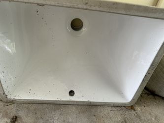 Porcelain Square Bathroom Sink