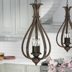Bella 1-Light Pendant In Oil Bronze