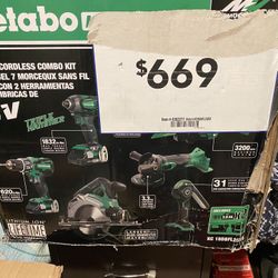 Metabo 7 Piece Cordless Combo Kit